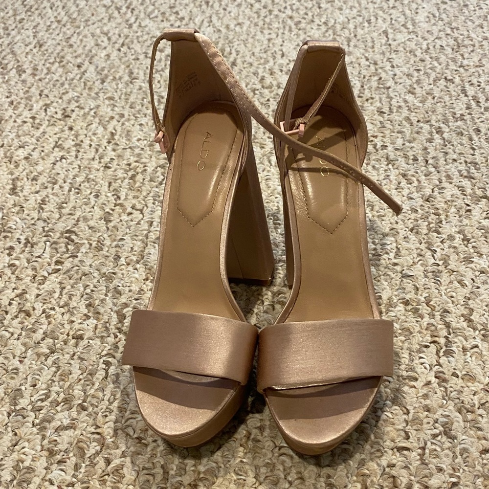 ALDO satin heels
